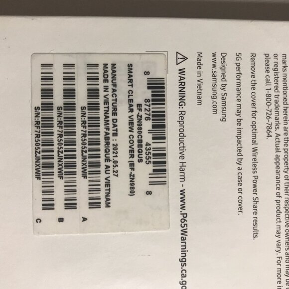 GENUINE Samsung S-View Flip Cover for Galaxy Note20 5G Black - Picture 8 of 8